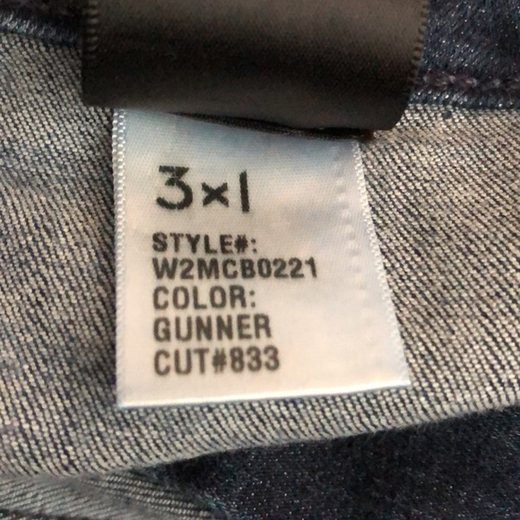 Anthropologie 3x1 Mid Rise Cargo pocket Cropped kick boot Jeans Size 26 - Picture 9 of 11